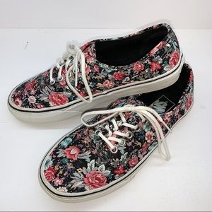 Vans Authentic Dark Floral Print Shoes
